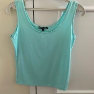 Ladies blue tank top